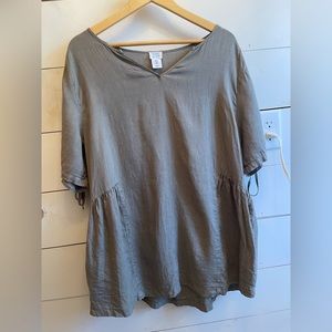 XL Sigrid Olsen 100% Linen tunic
